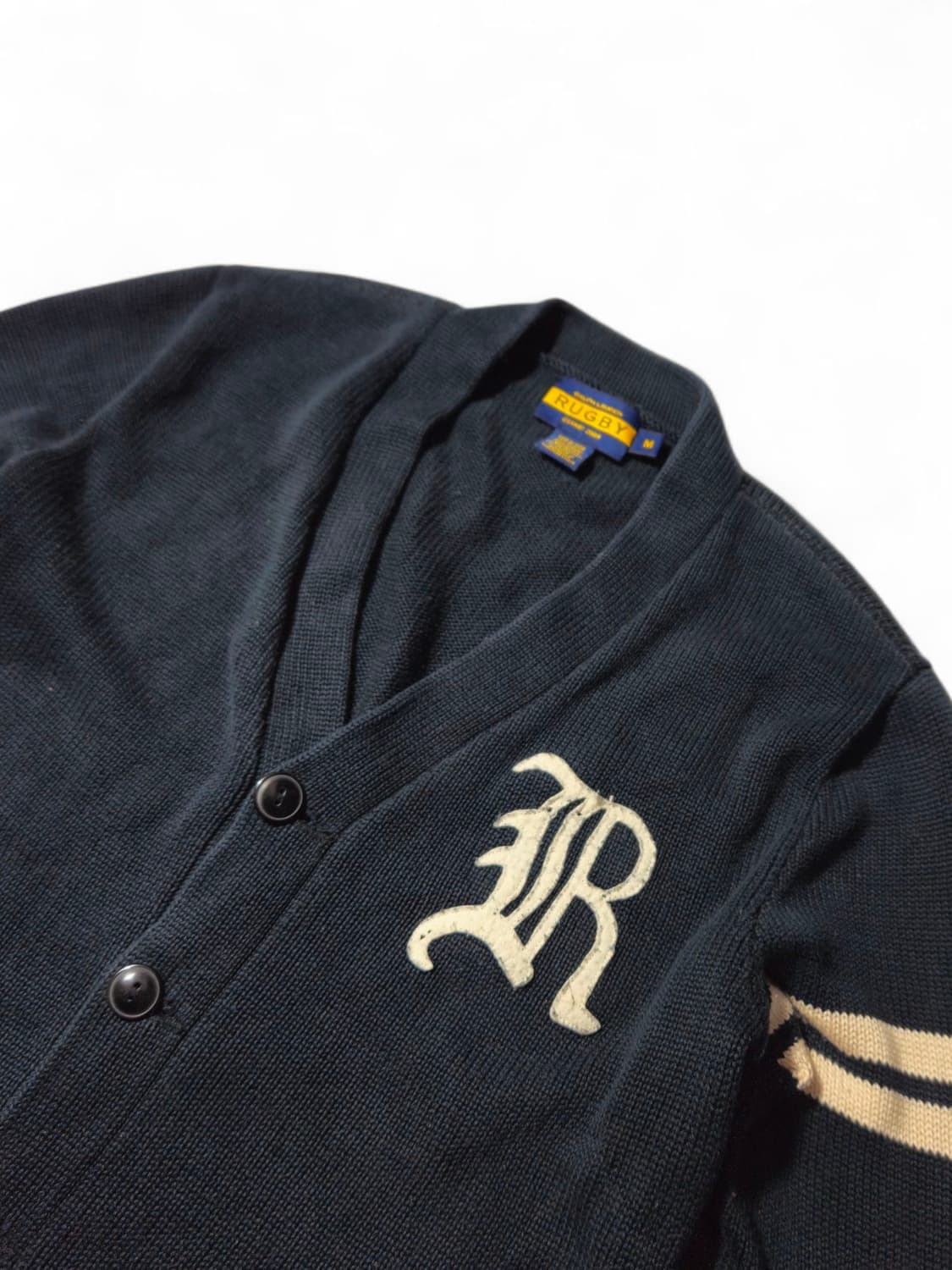 폴로 랄프로렌 럭비 엘보우 패치 가디건 M 상품이미지2