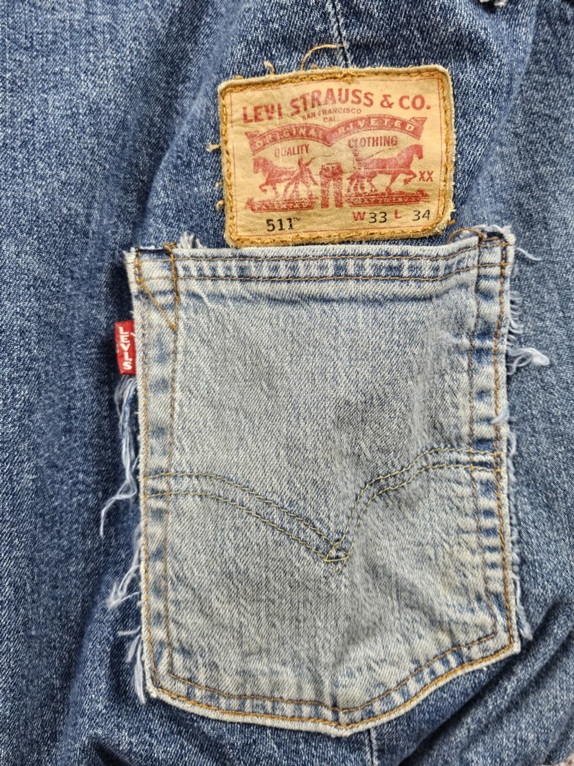 리바이스 리빌드 패치워크 커스텀 데님 자켓 (상세설명참조) / 10175 상품이미지8