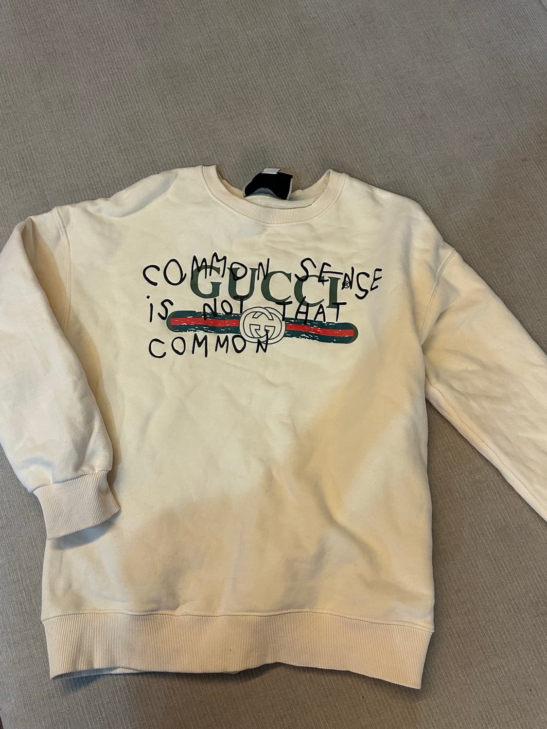 구찌 맨투맨 아이보리 상품이미지5