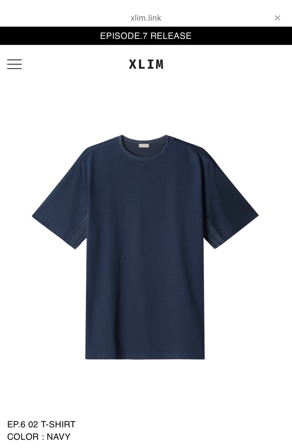 엑슬림 반팔 EP.6 02 T-SHIRT 상품이미지2