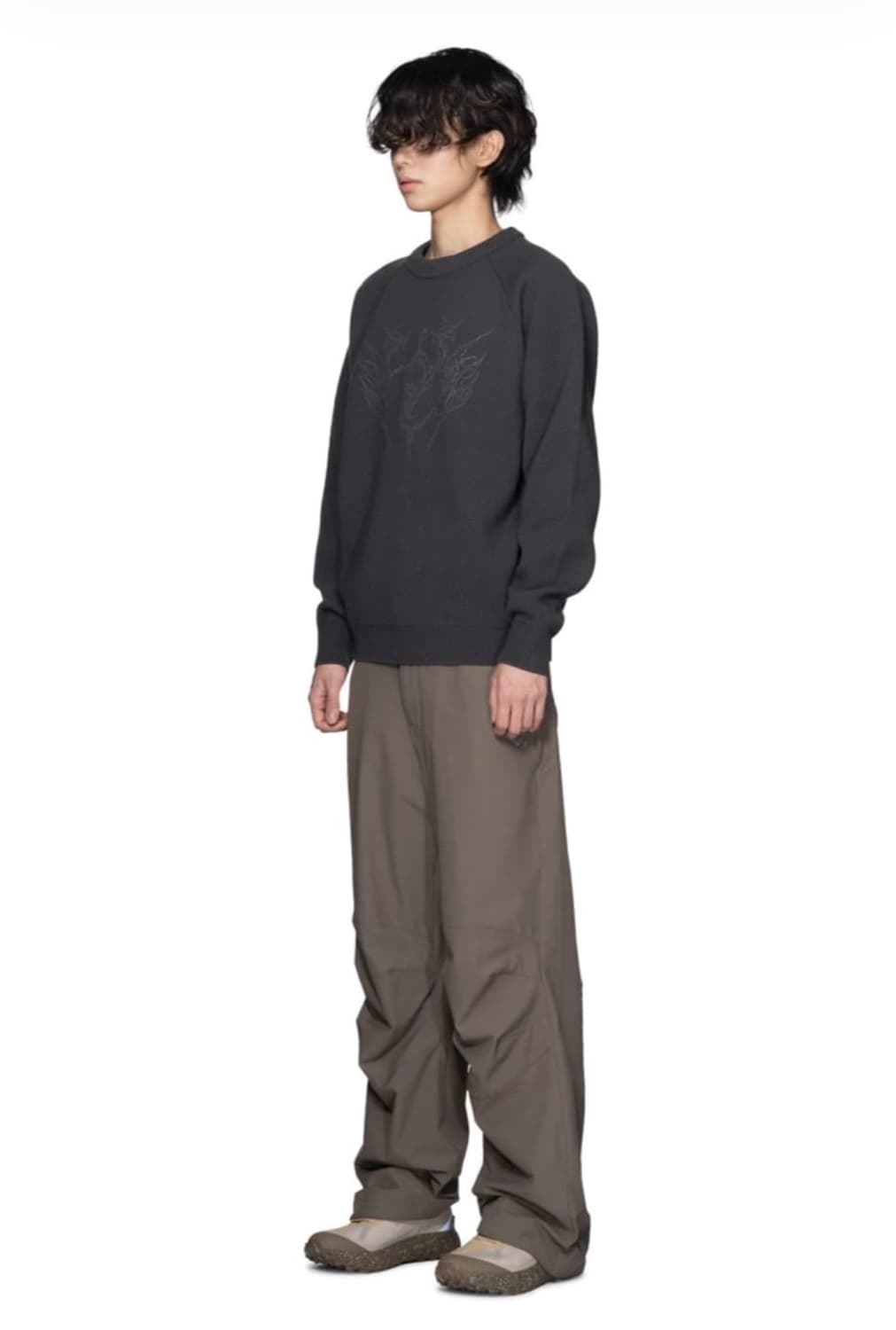 산산기어 패널드 다트 팬츠 애쉬브라운 상품이미지3