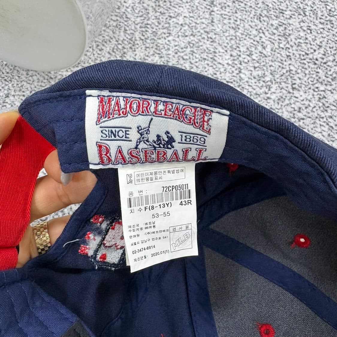 8-13Y MLB 보스턴 레드삭스 볼캡 0303J 상품이미지6