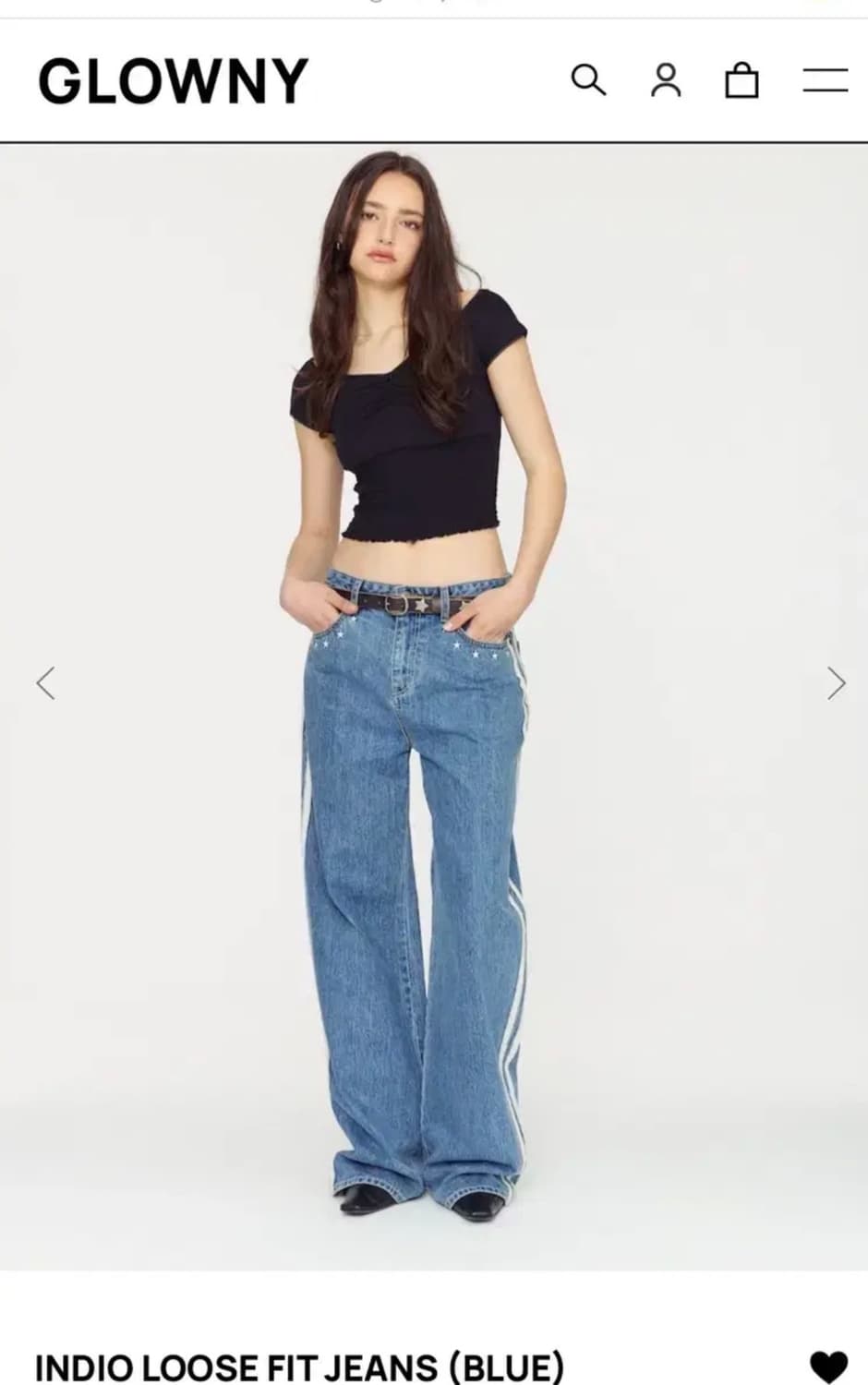 글로니 glowny indio loose fit jeans 상품이미지1