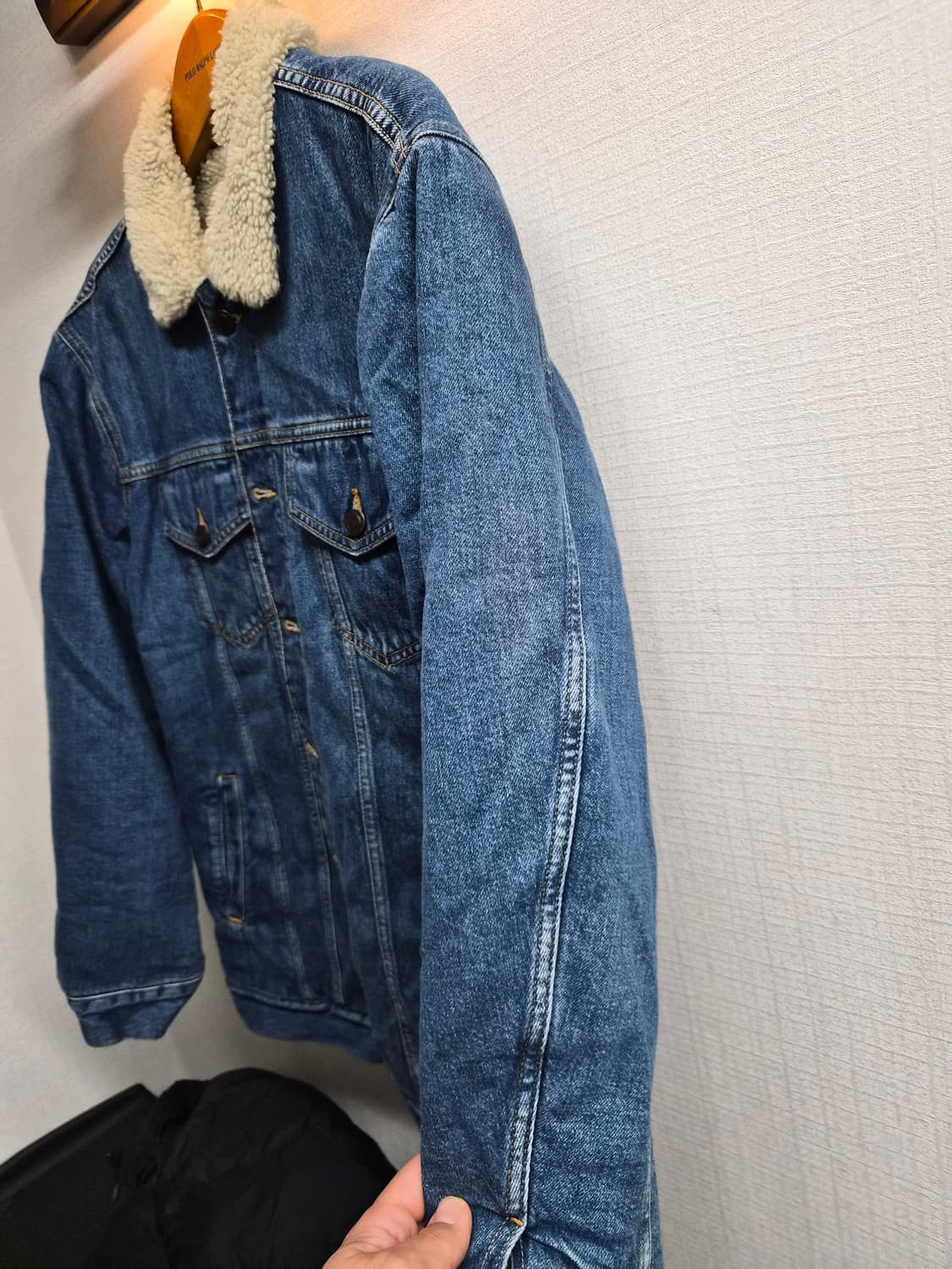 M/100) 타미힐피거 x 루이스해밀턴 쉐르파 데님 자켓 팝니다 상품이미지5