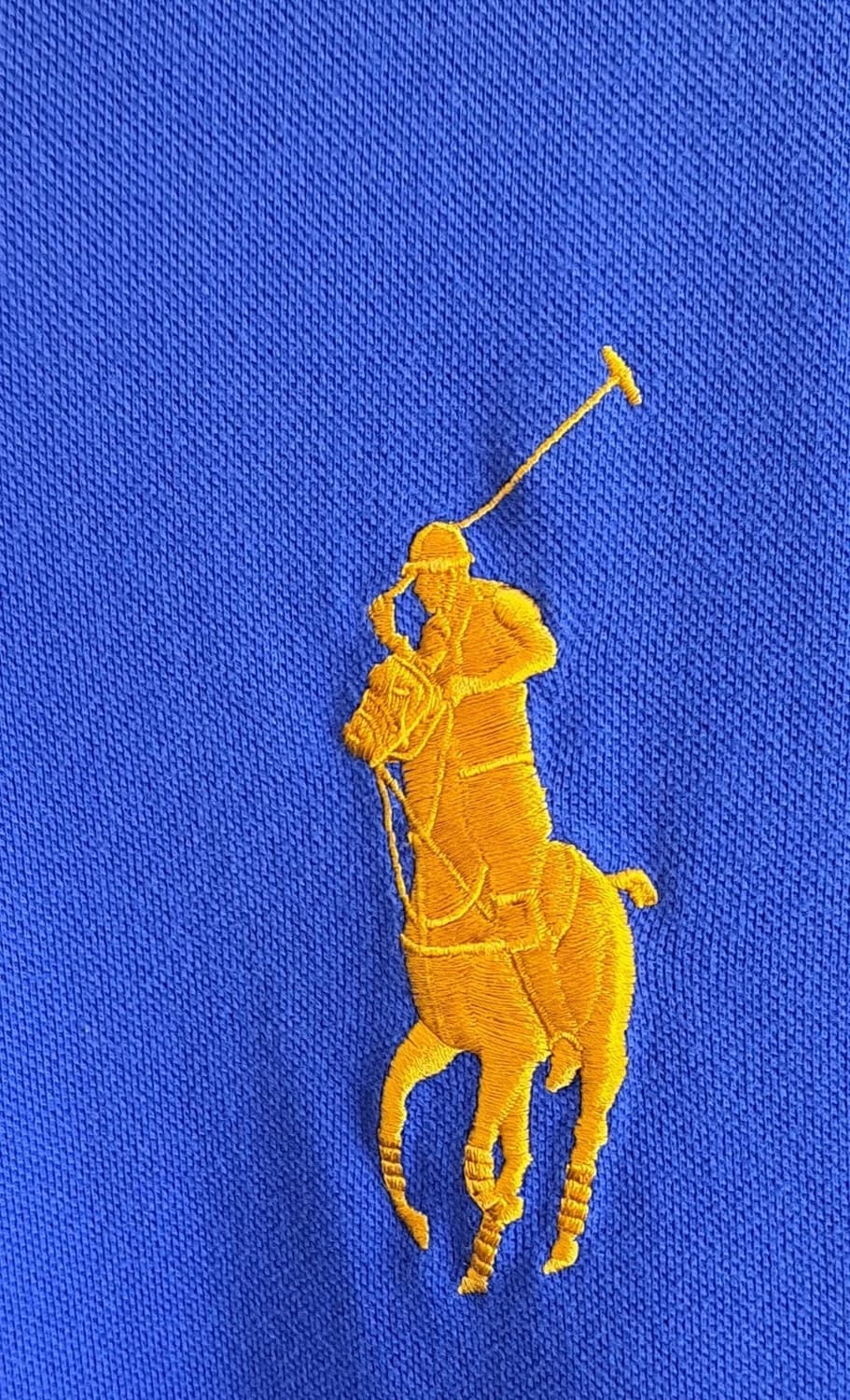 폴로 랄프로렌 빅포니 반팔 카라티 블루 옐로우 상품이미지2