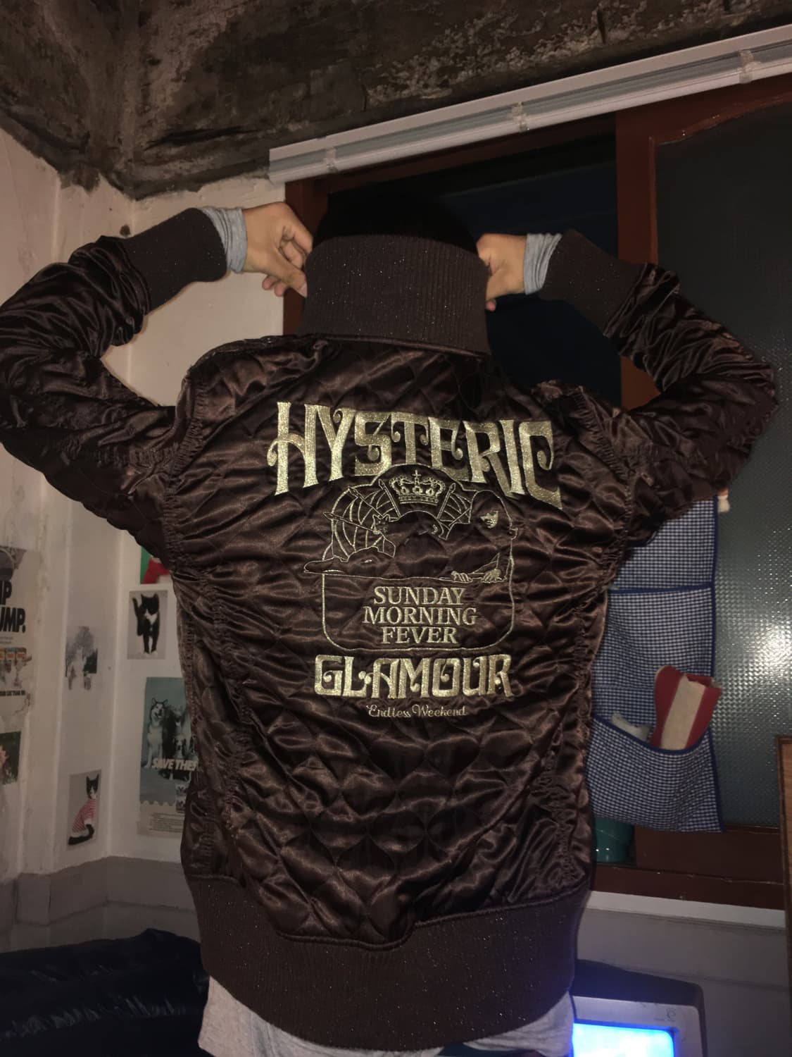 히스테릭글래머 자수 퀄팅 자켓 M 상품이미지1