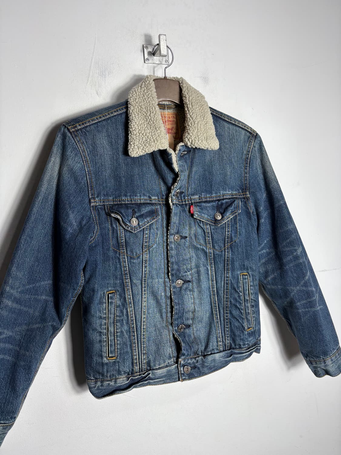 Levis 리바이스 시어링 카라 중청 데님 자켓 상품이미지2