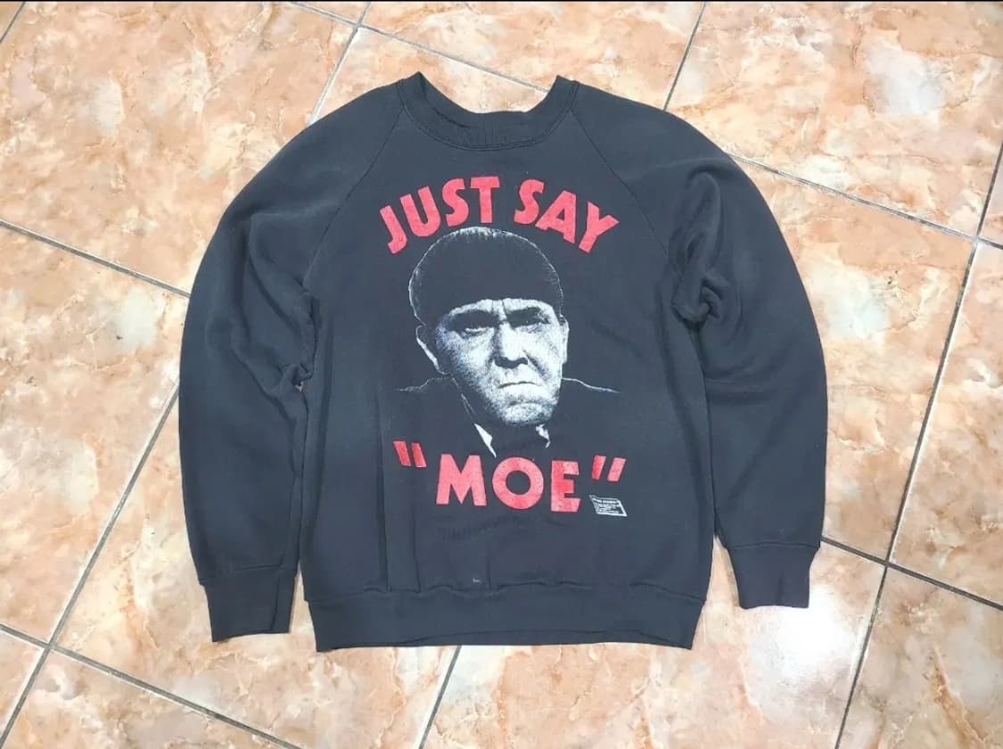 1989 JUST SAY "MOE" 빈티지 스웻셔츠 상품이미지1