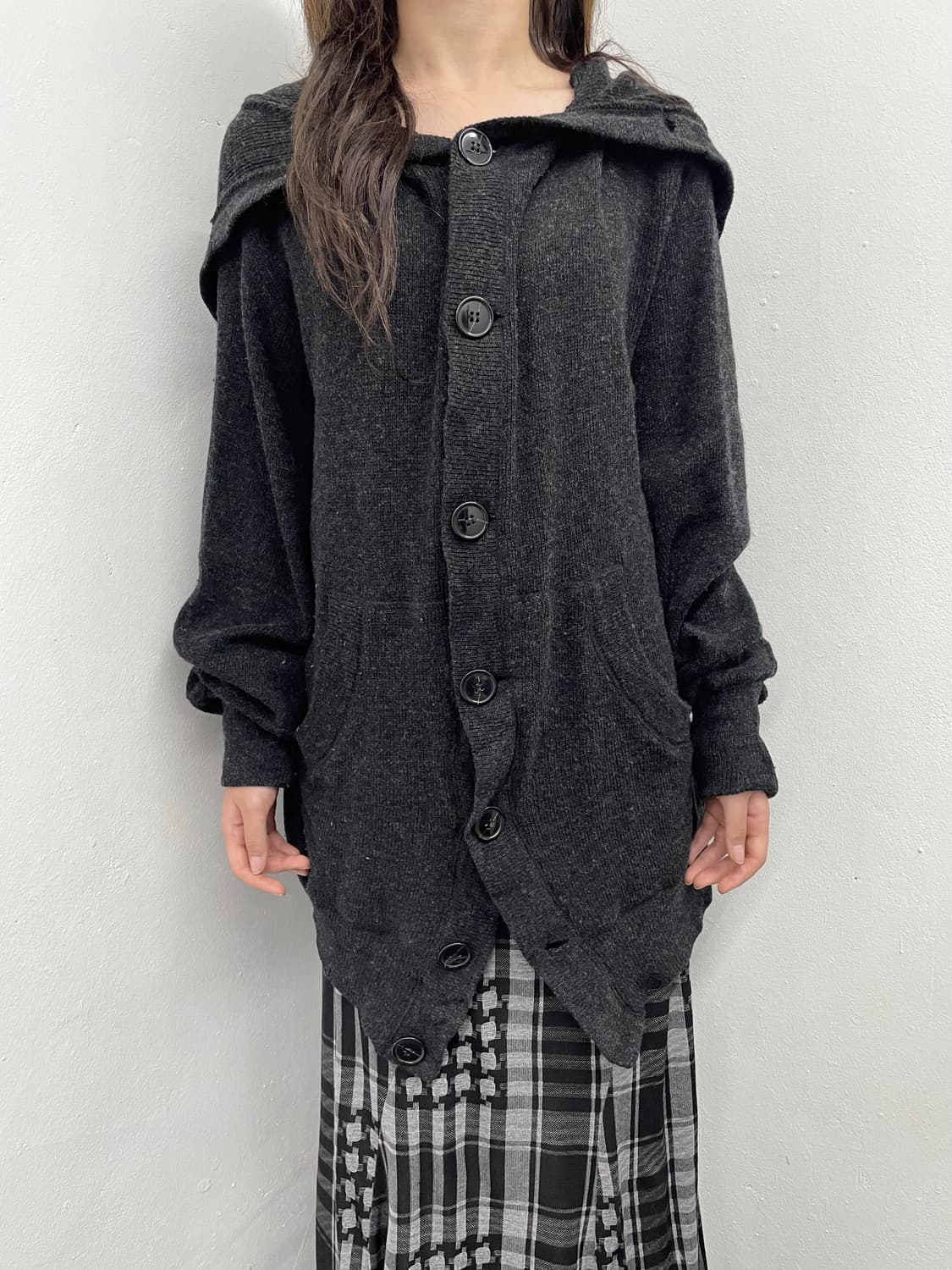 주카 울 버튼 디테일 가디건 상품이미지2