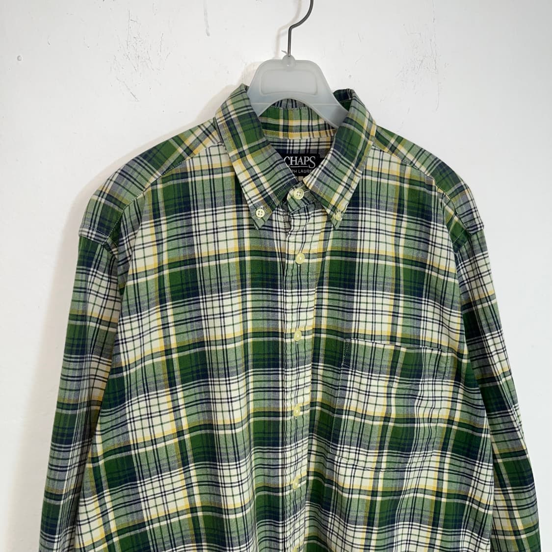 Polo CHAPS Green Check Shirt 상품이미지4