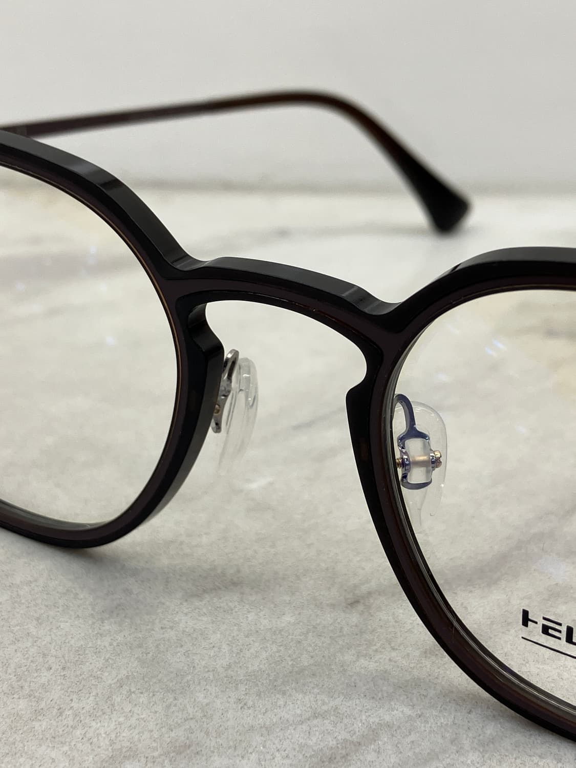 헬라스단 HELLASDAN 다크 초콜릿 솔텍스 웰링턴 메탈테 안경 상품이미지5