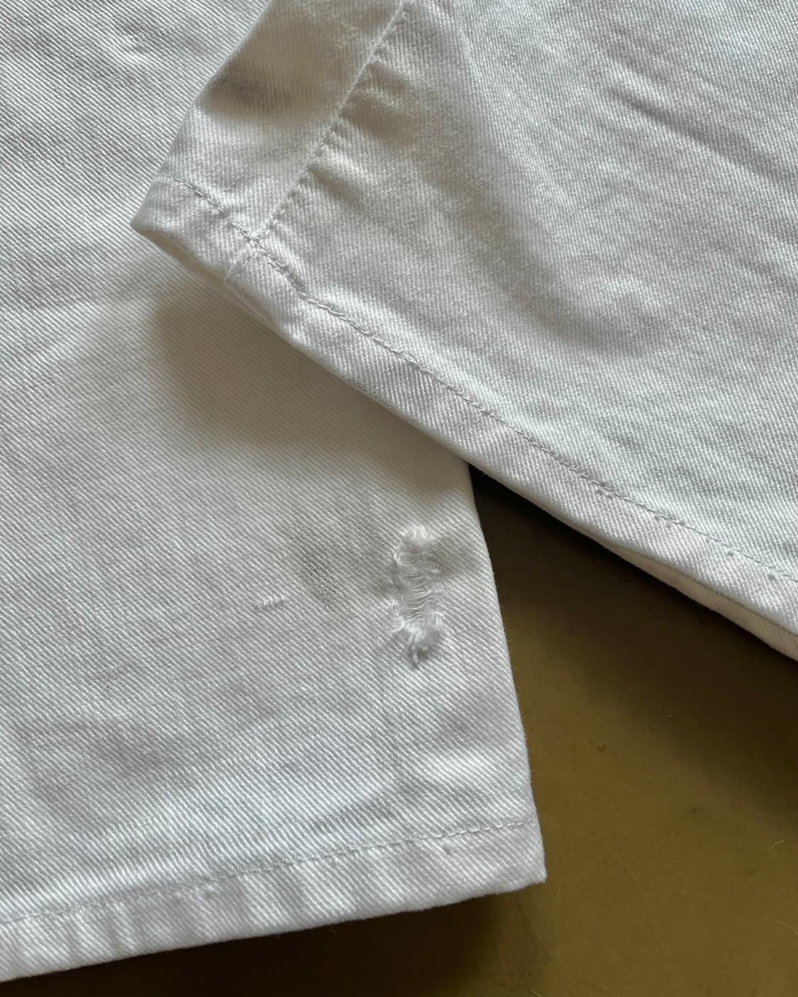 90-00s RUSH/HOUR Destroyed White Pants 상품이미지6