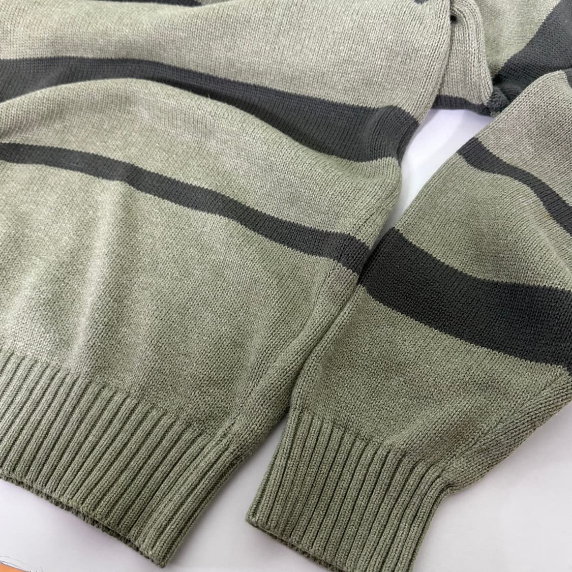 105 빈폴 카키 단가라 면 니트 상품이미지4