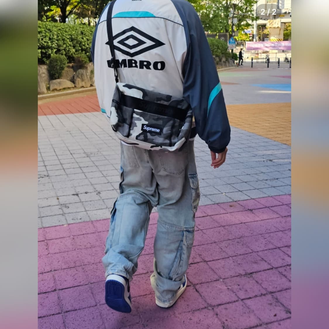 30(eu38) 자라 유틸리티 카고 와이드 데님진 연청 아이스 블루 상품이미지3