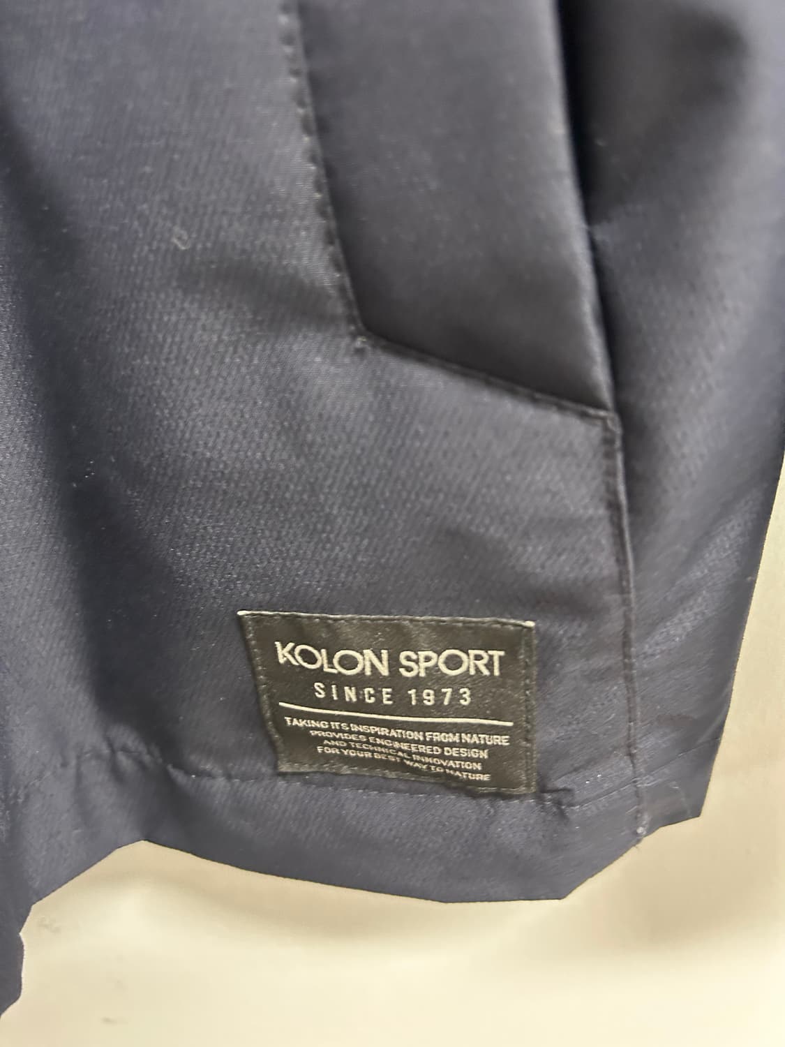 코오롱스포츠 남성 바람막이 105 네이비 상품이미지4