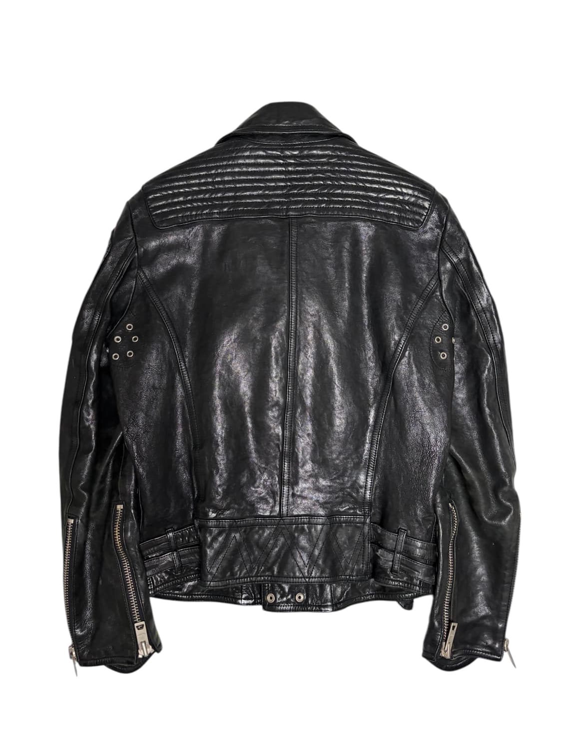 프로섬st 램스킨 양가죽 리얼레더 라이더 자켓 M 상품이미지2