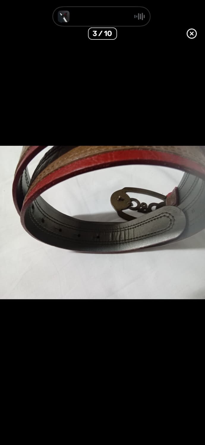 돌체앤가바나 황동 레더 벨트 상품이미지3