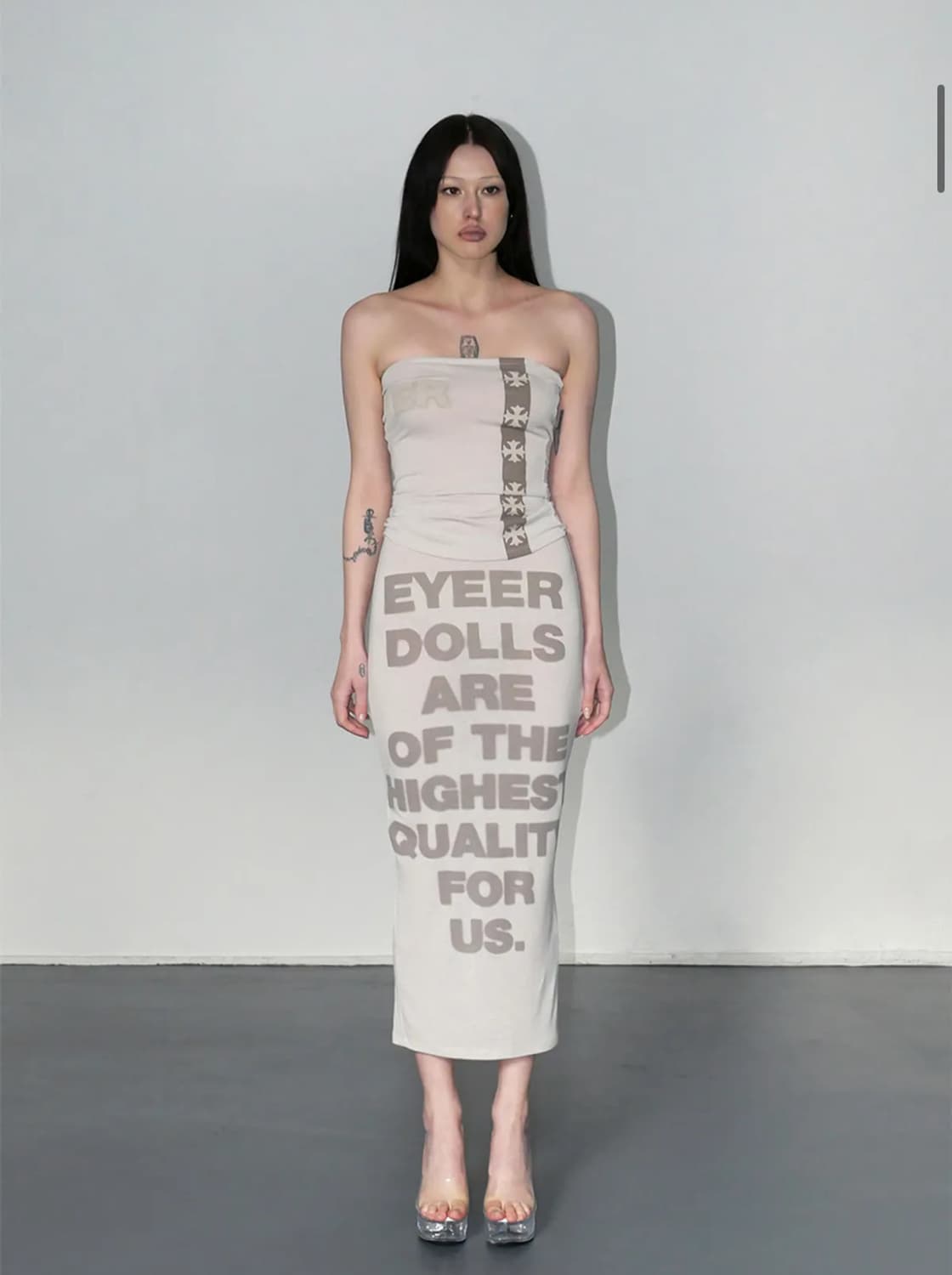 EYEER- Tube Top, Maxi Skirt 셋업 상품이미지1