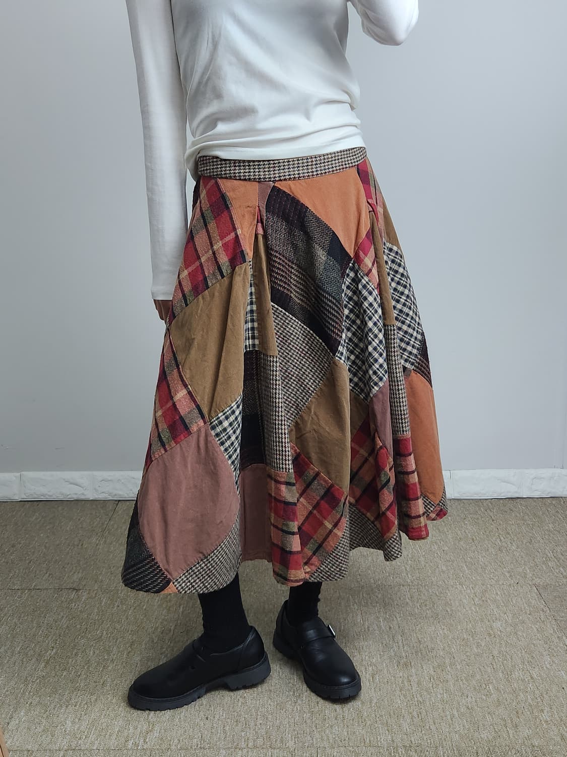 (Thursday Island)패치워크 스커트 상품이미지2