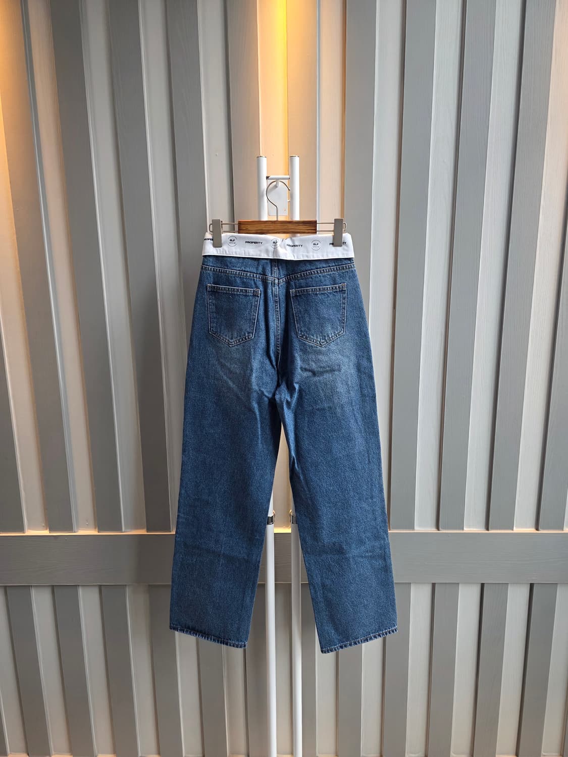 허리선 포인트 데님팬츠 상품이미지4