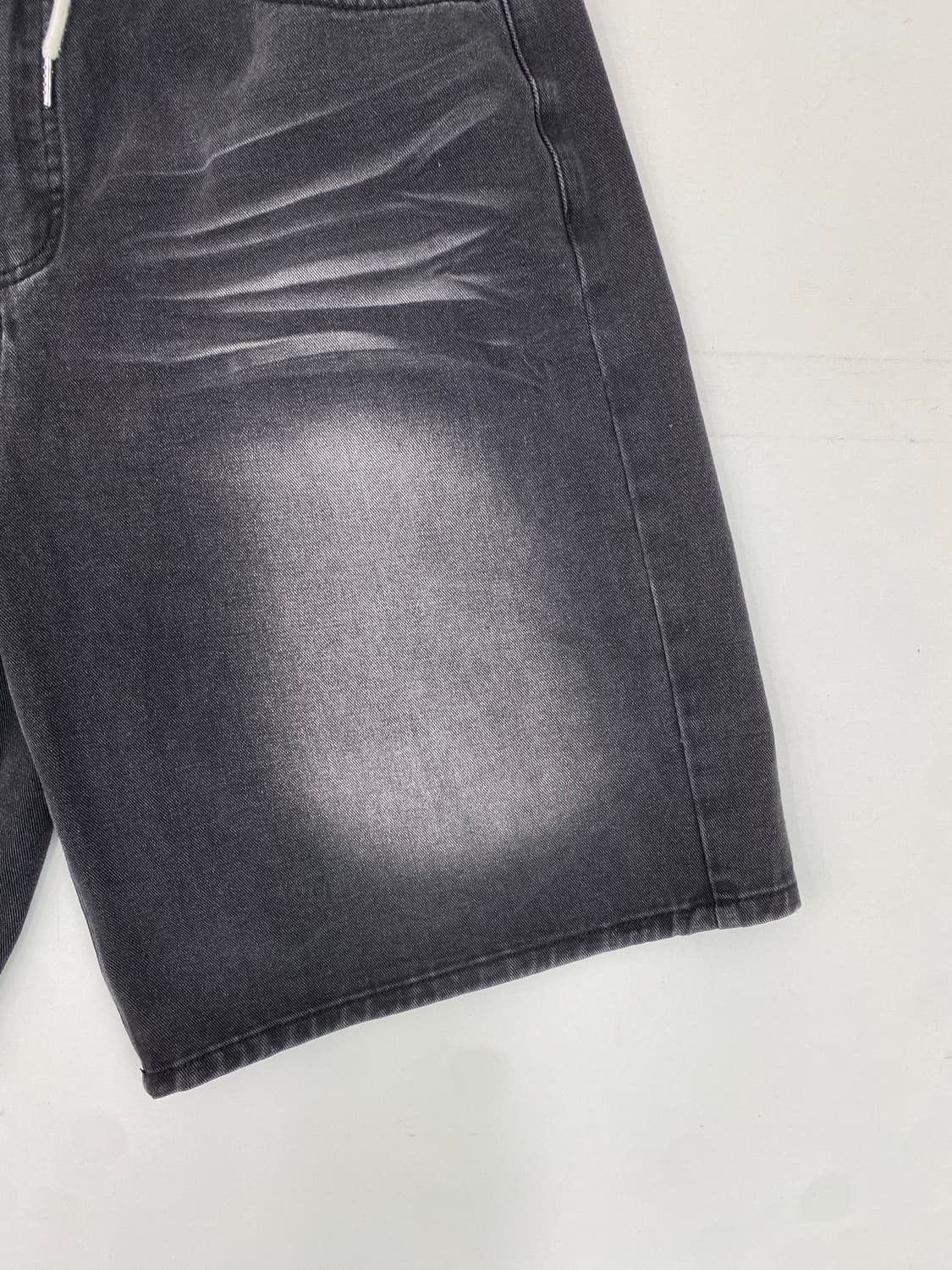 GLW 블랙 데님 반바지 (xl) 상품이미지2