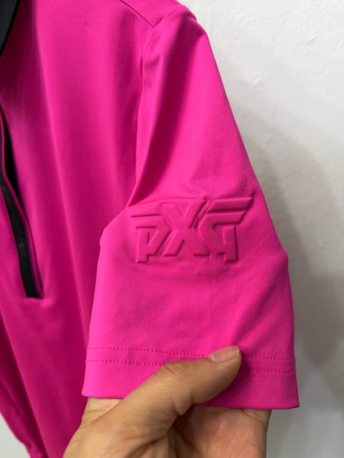 정품) PXG 피엑스지 여성 핑크 골프웨어 반팔 카라티 S 상품이미지4