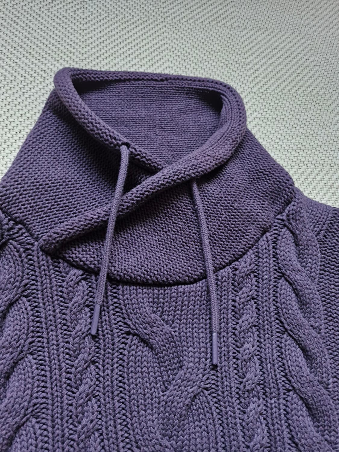 엘엘빈 퍼넬넥 피셔맨 케이블 니트 스웨터  상품이미지3