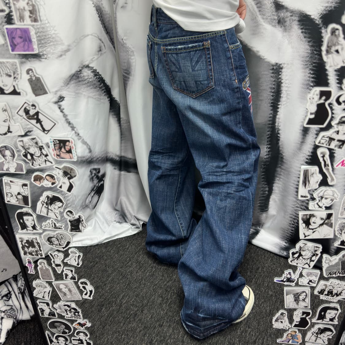 ASK 에스크 y2k 유니온잭 데님팬츠 상품이미지1