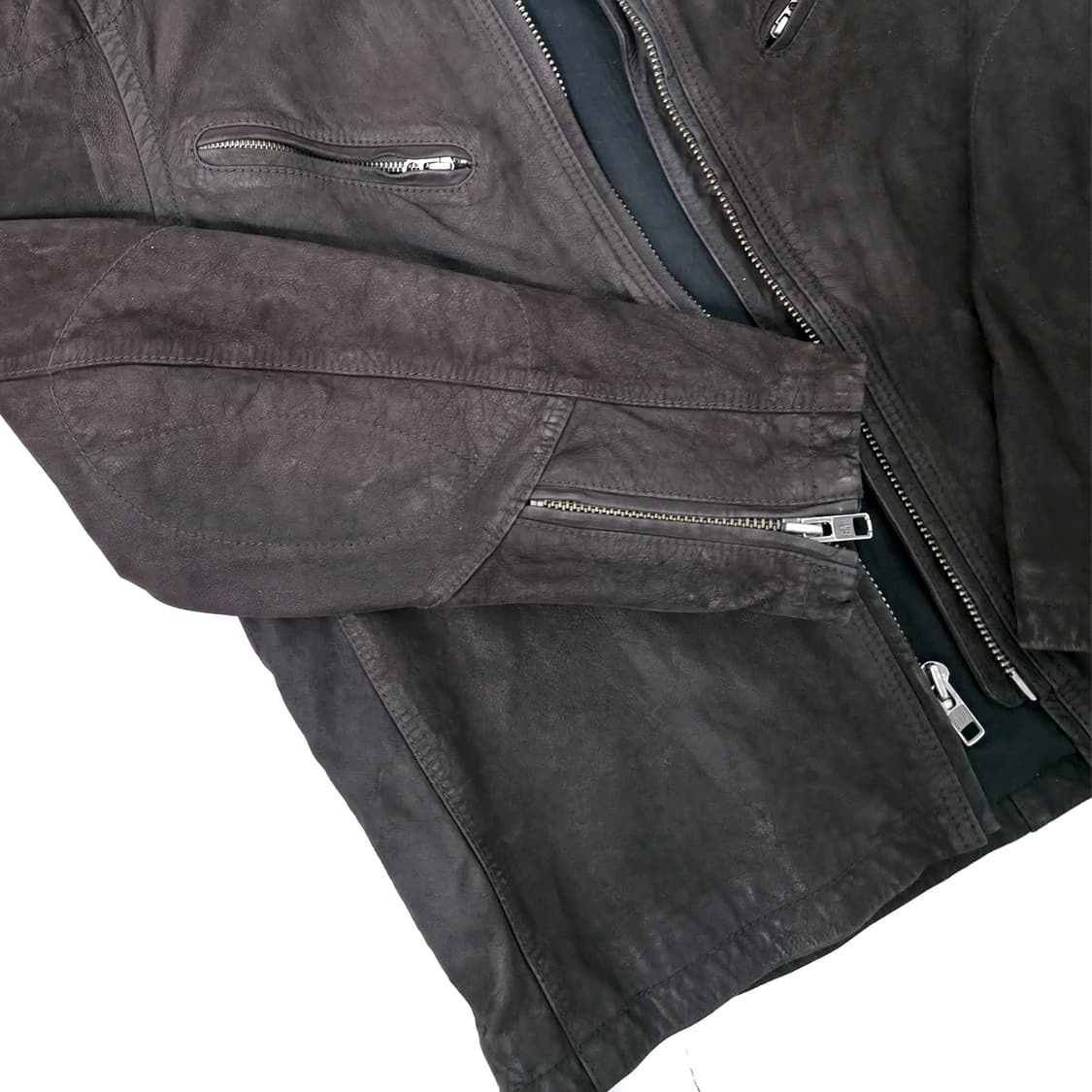 [L] 올드 갭 모터 자켓 다크브라운 90s 상품이미지4