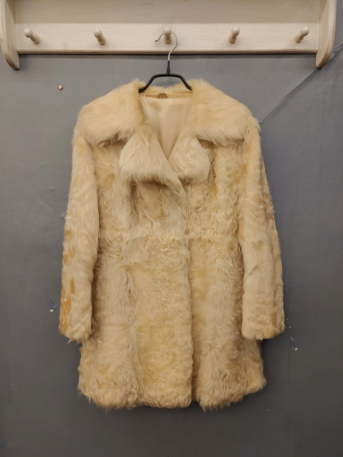 일본빈티지 리얼양털코트 상품이미지1