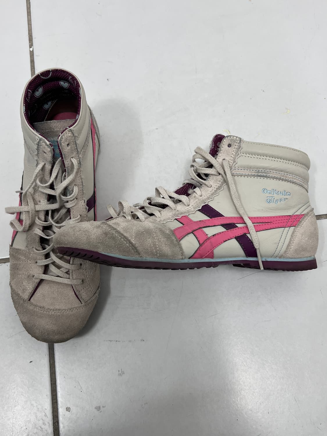 pink purpe line half shoes 상품이미지6