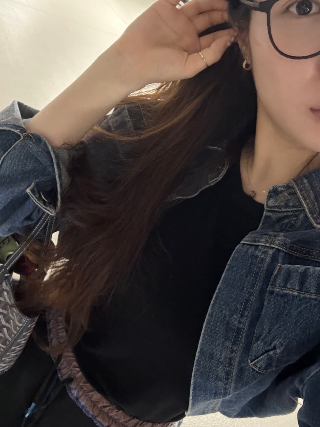 더일마 크롭 청자켓 상품이미지1