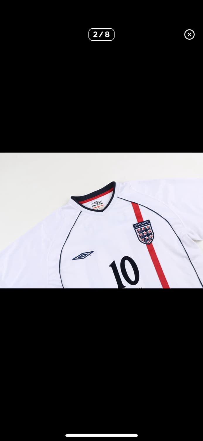 엄브로 01-03 잉글랜드 오웬 매치 데이 유니폼 L 상품이미지2