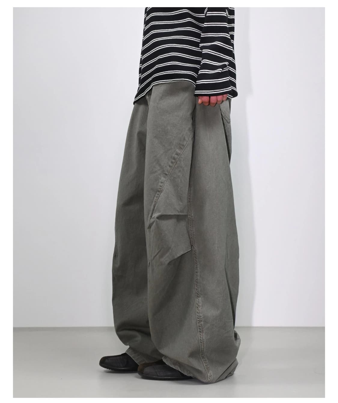 [1회착] Egot 카치온 벌룬 코튼팬츠(M) 남성커브드팬츠/와이드팬츠 상품이미지4