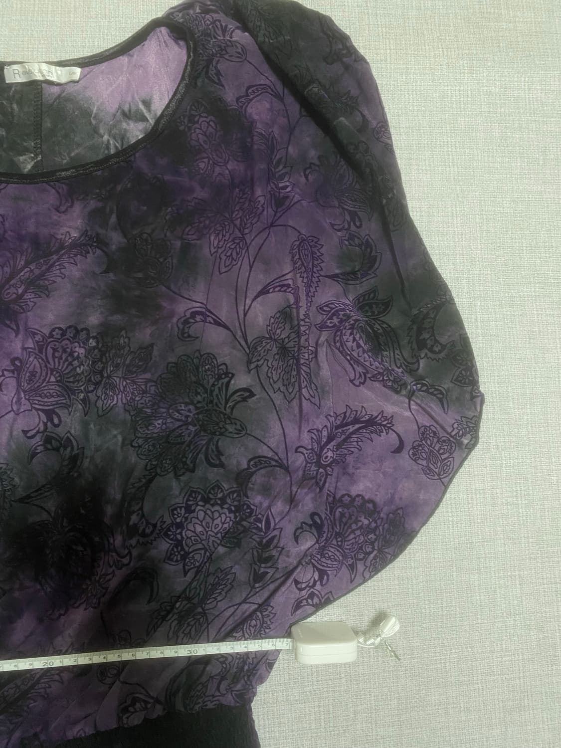 일본빈티지 Revolution 달천깔페어리 보헤미안 케이프블라우스 퍼플 상품이미지2