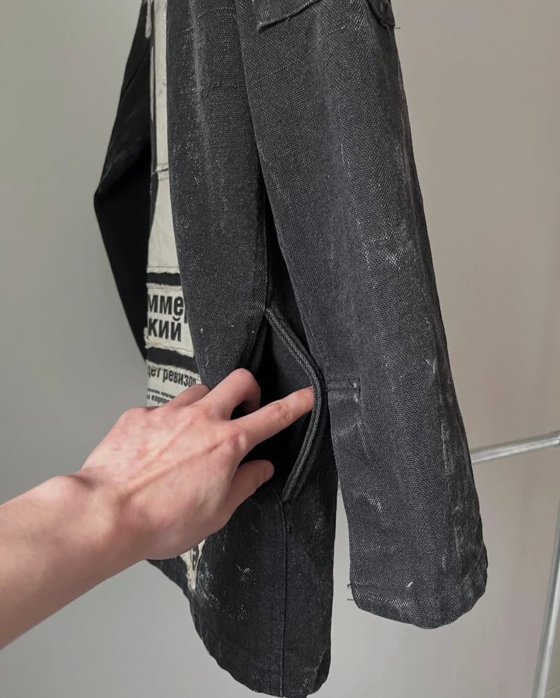 HN+DIE by h.NAOTO Damaged Paint Jacket 상품이미지6