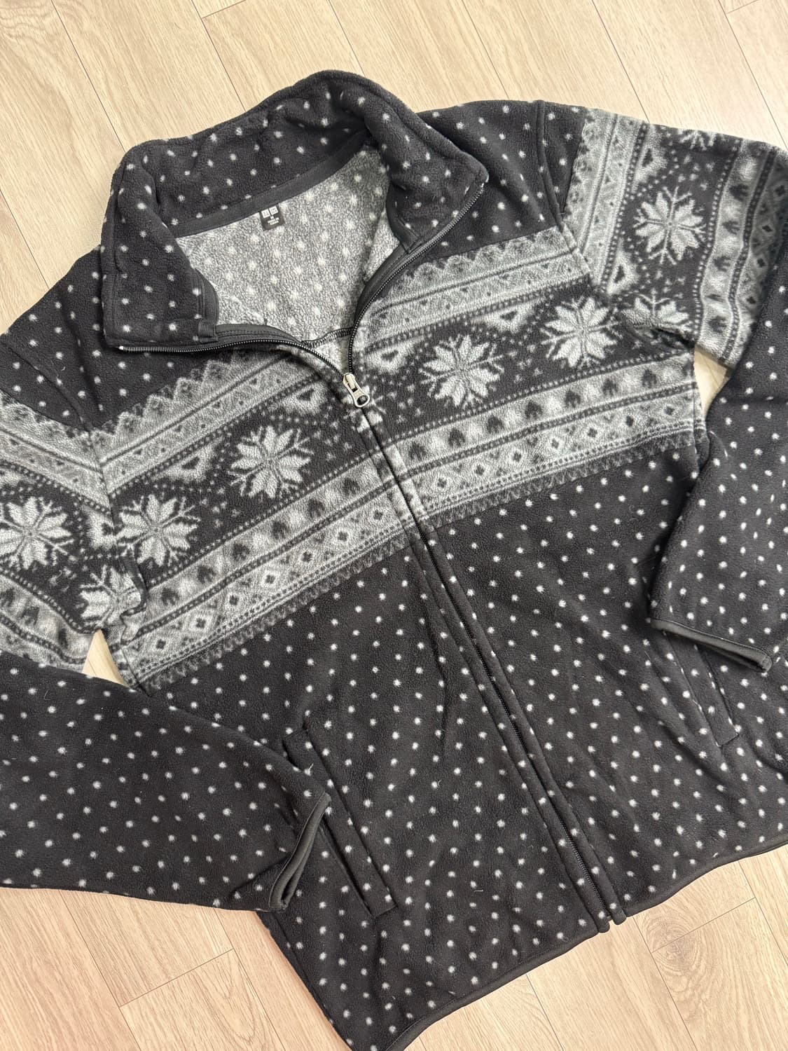 유니클로 노르딕 도트 플리스 집업 상품이미지2