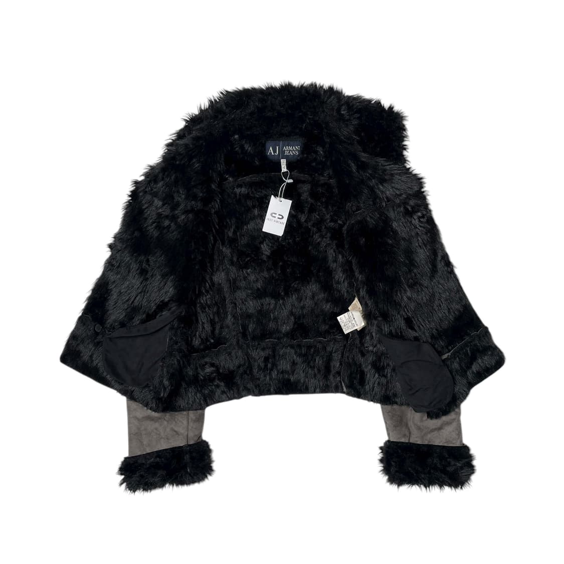 Armani jeans 페이크 레더 퍼 자켓 (italy made) 상품이미지8