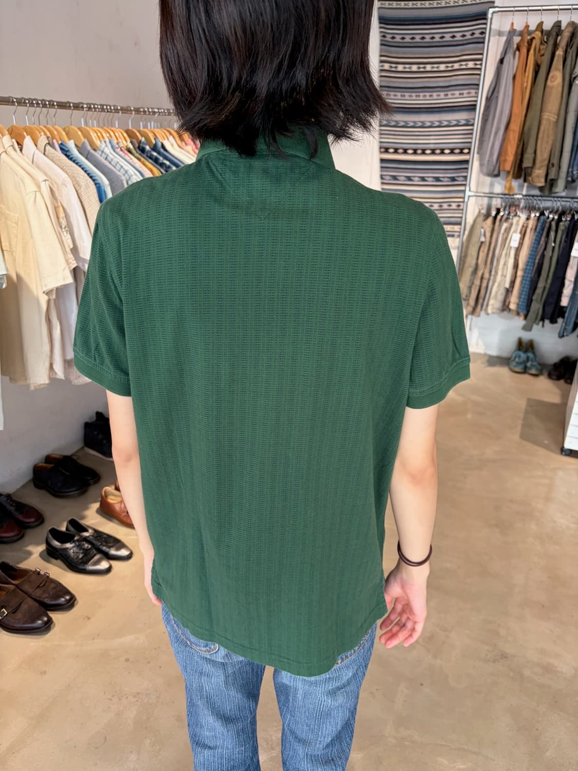 Tommy Hilfiger 자카드 카라 반팔 티셔츠 S 상품이미지6
