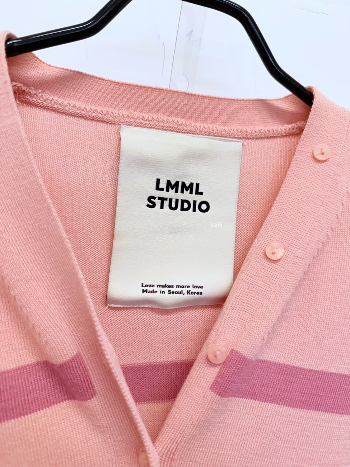 LMML스튜디오 핑크색 가디건 상품이미지4