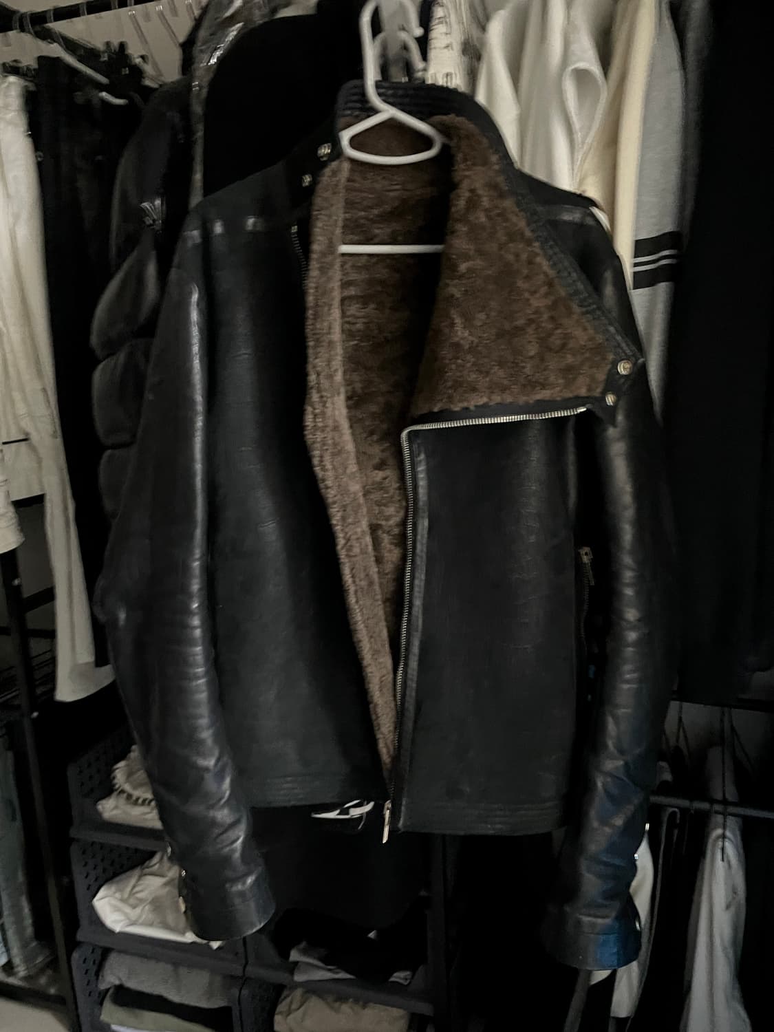 12fw 릭오웬스 몰리노 시어링 무스탕 자켓 48size 상품이미지5