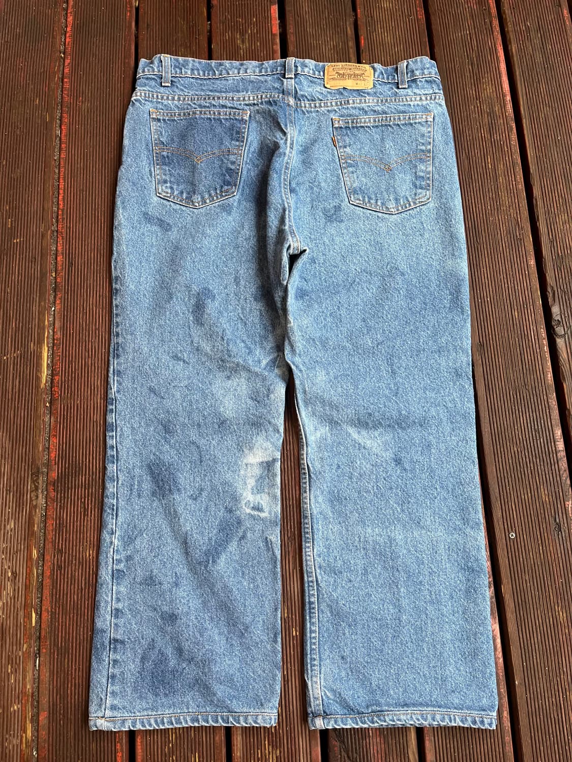 1990s USA Orange Tab Levis 517 Jeans 상품이미지2