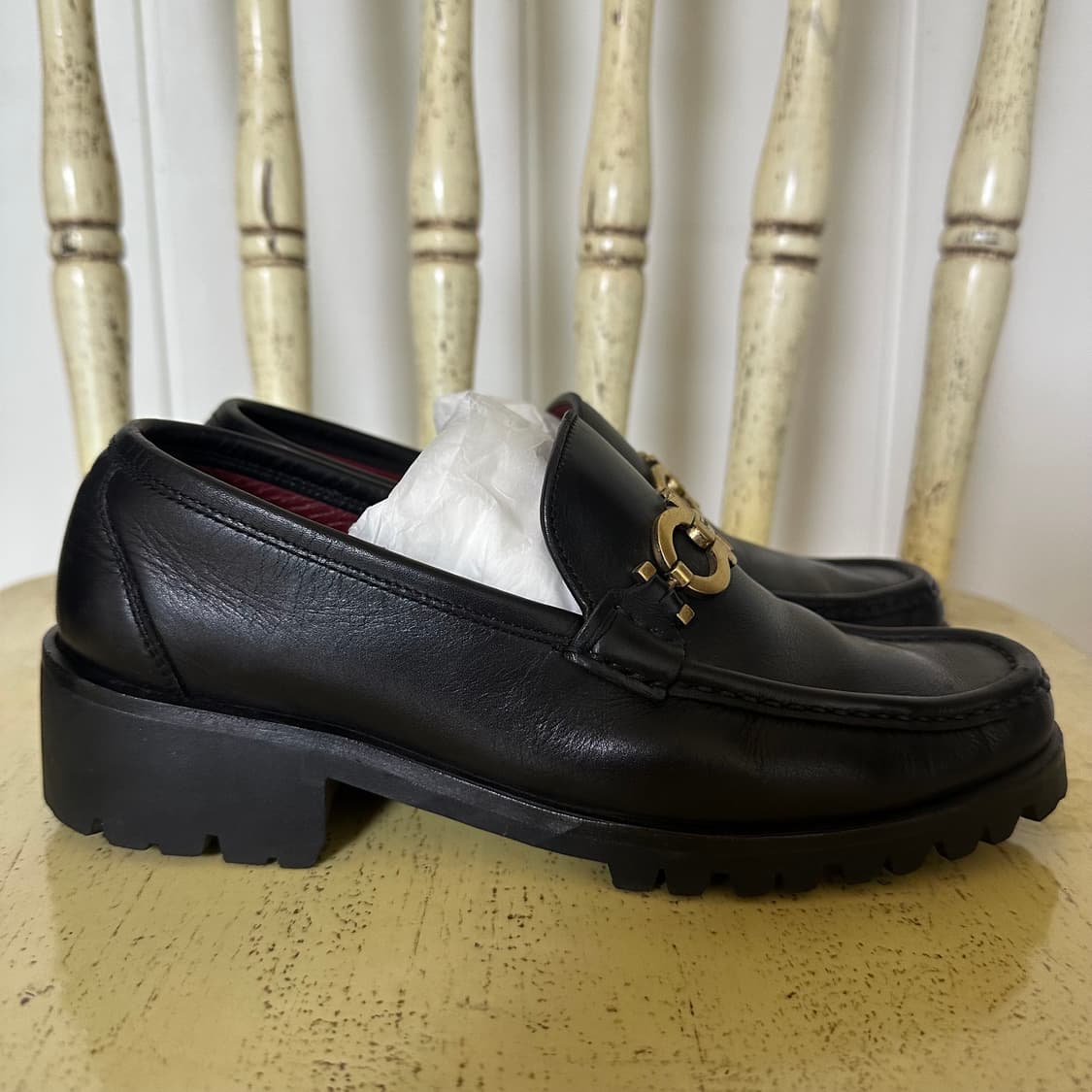 235 페라가모 여성 로퍼 블랙 상품이미지3