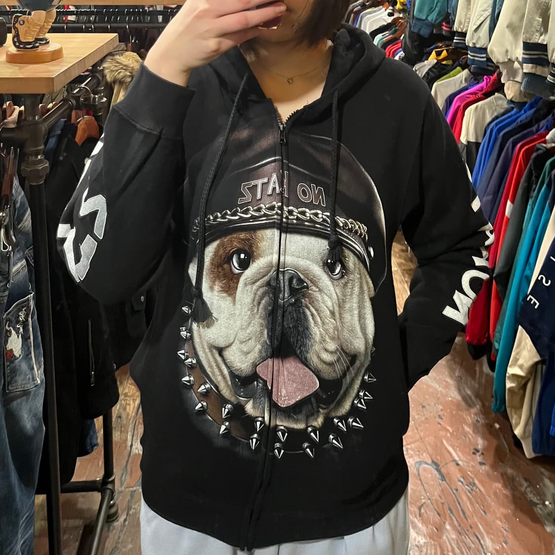 [HI] 빈티지 기모 후드집업 상품이미지2