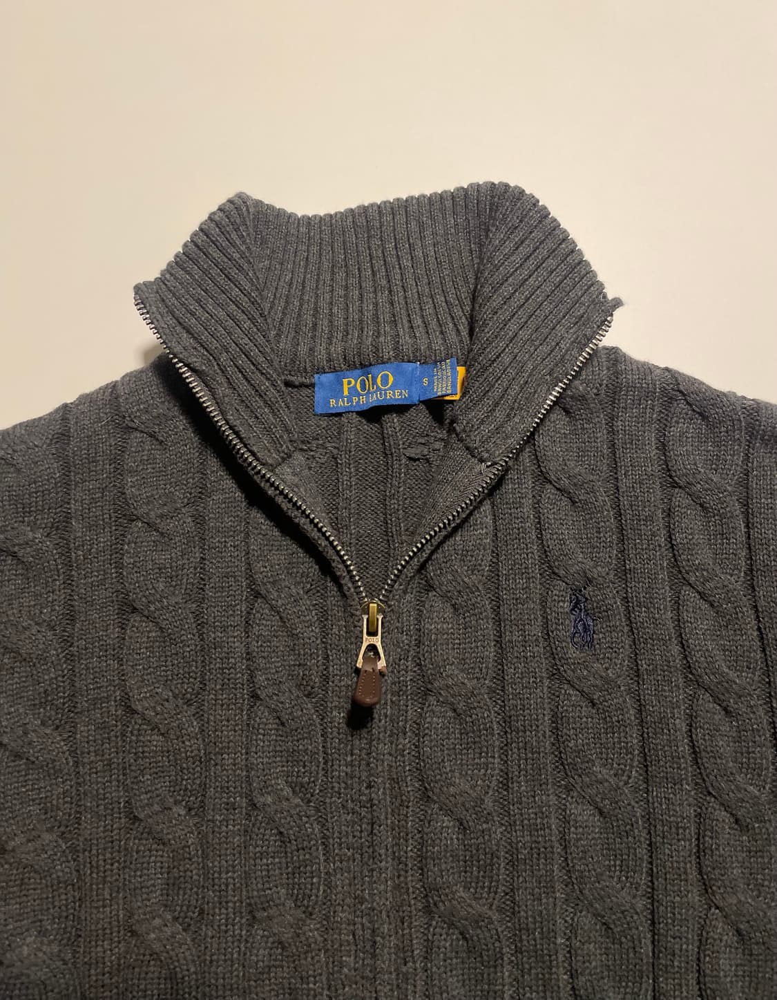 폴로 케이블 니트 투웨이 풀집업 상품이미지3