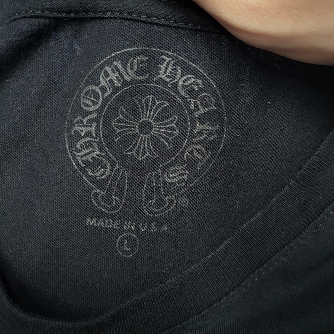 크롬하츠 홀스슈 서울 한정 티셔츠 블랙 (L) 상품이미지6