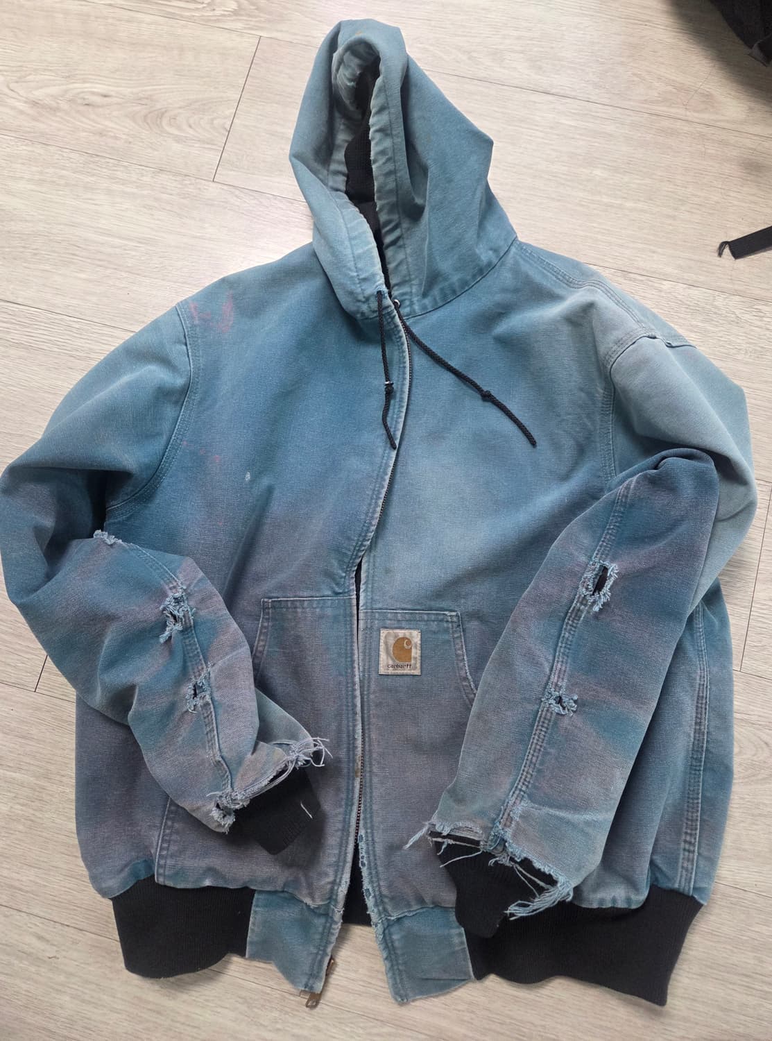 칼하트 JR455 아쿠아 액티브 후드집업 XL USA 상품이미지1