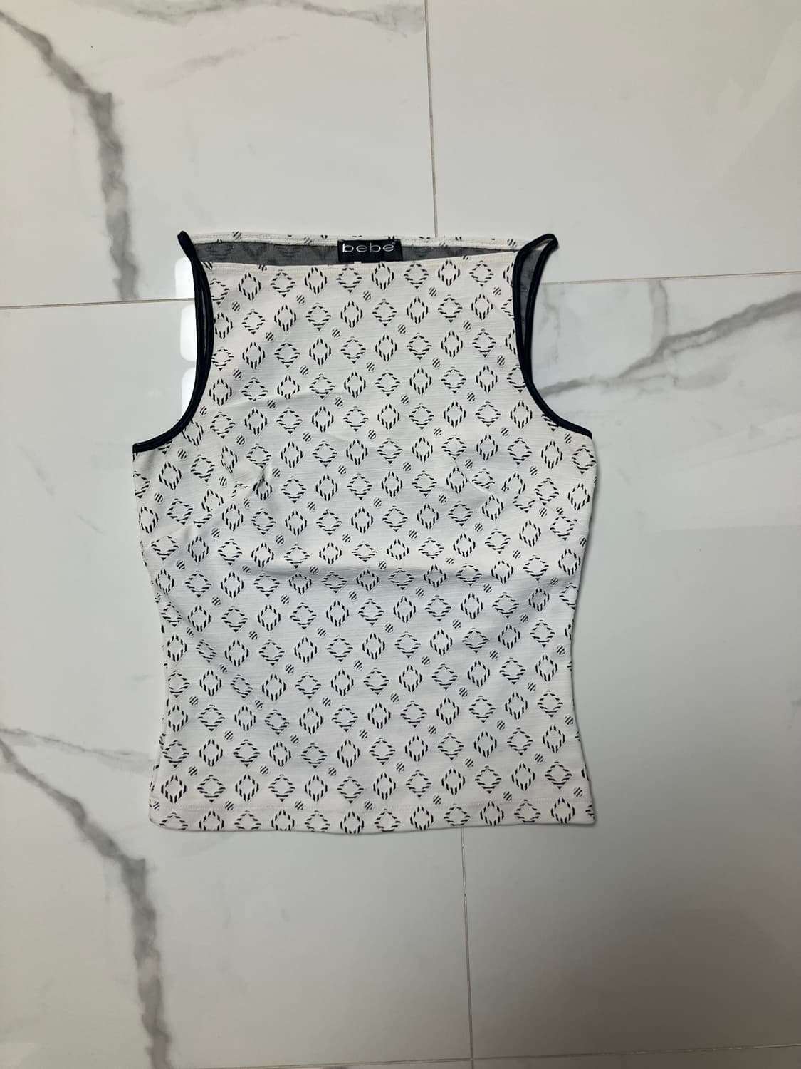 bebe 2000s Y2K 하이넥 홀터 탱크탑  상품이미지2