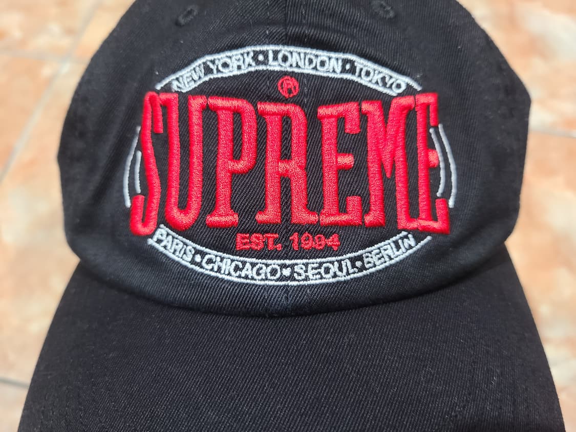 슈프림 웜업 6패널 블랙 볼캡 상품이미지2