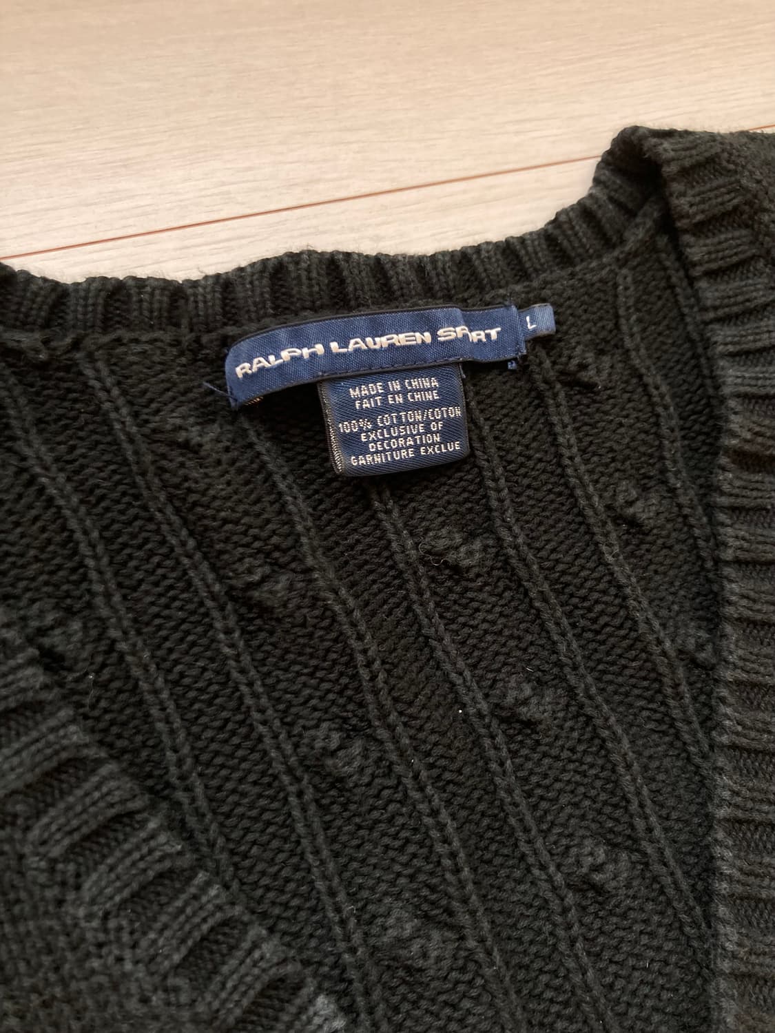 폴로 랄프로렌 니트 블랙L 상품이미지4